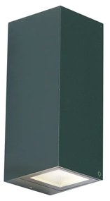 Candeeiro de Parede Moderno Verde Escuro 2-Luzes GU10 70mm IP54 - Baleno Moderno