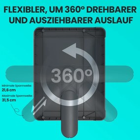 Escorredor de louça 31,5 x 58,8 x 24,1 cm cinza prateado