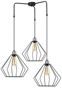Candeeiro de Teto Maden – Preto – 80 cm x 100 cm
