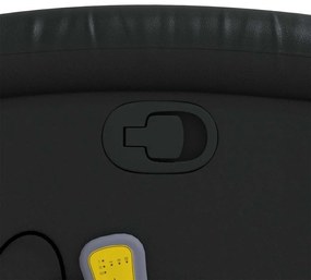 Poltrona de massagens reclinável couro artificial preto