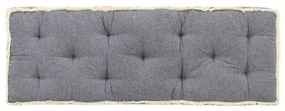 vidaXL Almofadão para sofá de paletes 120x40x7 cm azul