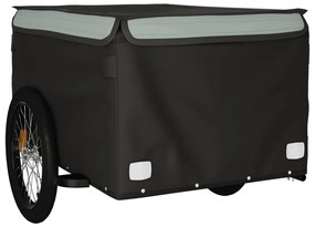 Reboque para bicicleta 45 kg ferro preto e cinza