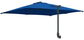 Guarda-Sol de Jardim Azul Céu Montado na Parede 247 cm