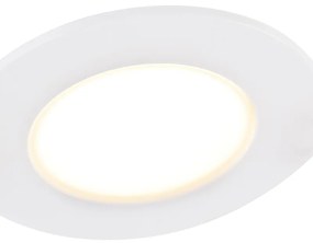 Conjunto de 6 Spots Embutidos Brancos c/ LED Dim to Warm 7W IP65 - Blanca Moderno