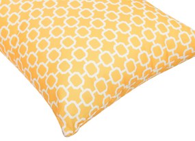 Conjunto de 2 almofadas de jardim com padrão amarelo 40 x 70 cm ASTAKOS Beliani
