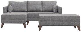 Sofá-Cama de Canto Bella – Cinzento – 205 x 85 x 140 cm