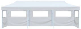 Tenda para festas pop-up dobrável c/ 5 paredes 3x9 m branco