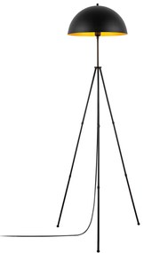 Candeeiro de Pé Can – Preto – 50 x 50 cm, Altura 170 cm