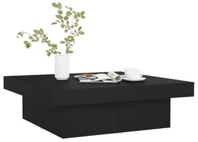Mesa de centro 90x90x28 cm derivados de madeira preto