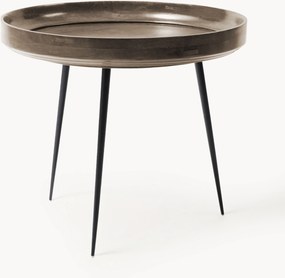 Mesa de apoio redonda em madeira de manga Bowl