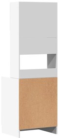 Armário de cozinha 60x50x180 cm derivados de madeira branco