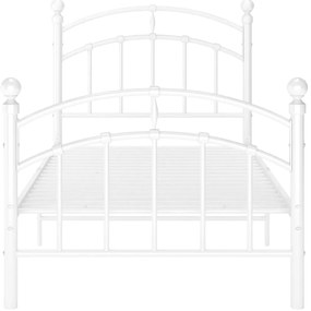 Estrutura de cama 100x200 cm metal branco