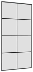 Porta desliz. c/ conj. ferragens 102,5x205cm vidro ESG preto