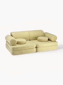 Sofá de brincar modular em teddy para crianças artesanal Sugar