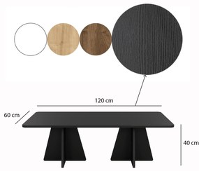 Conjunto de Mesas de Centro Mushroom – Preto – Diversas Medidas