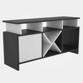 Móvel TV Auburn – Antracite e Branco – 120x29,9x60,6 cm