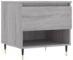 Mesas de centro 2 pcs 50x46x50cm deriv. madeira cinzento sonoma