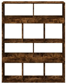Estante 100x33x125,5 cm derivados de madeira carvalho fumado