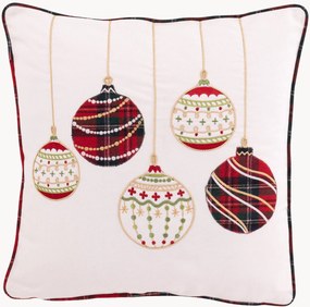 Almofada de Natal em algodão Christmas Baubles