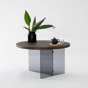 Mesa de Centro Serenity – Nogueira e Cinzento Escuro – 70 cm x 40 cm
