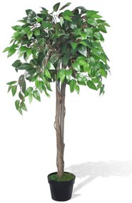 Planta artificial, ficus, com vaso, 110 cm