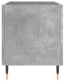 Armário p/ discos 74,5x38x48 cm derivados madeira cinza-cimento