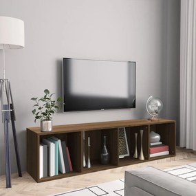 vidaXL Estante/móvel TV 143x30x36cm derivado madeira carvalho castanho