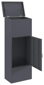 Caixa para entrega de pacotes Antracite 44,5 x 29 x 110,5 cm