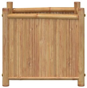 Vaso/floreira de jardim 40x40x40 cm bambu