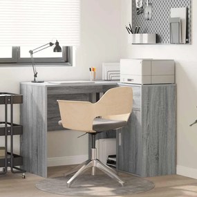 vidaXL Mesa de Canto Cinza Sonoma 102x88x75 cm Madeira Engenharia