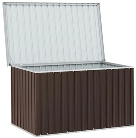 Caixa de arrumação para jardim 171x99x93 cm castanho