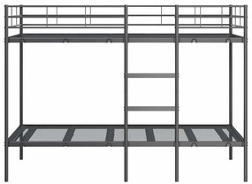 Beliche sem colchão 100x190 cm aço preto