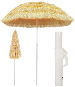 Guarda-sol de praia Natural 180 cm estilo havaiano