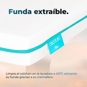  Colchão de berço 60x120 com 9 cm de altura Flow BabyDream 1000