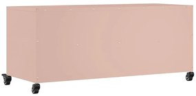Móvel de TV 100,5x39x43,5 cm aço rosa
