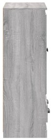 Armário alto derivados de madeira 60x35,5x103,5 cm sonoma cinza