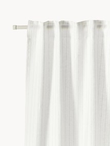 Cortinas transparentes com multi-banda Birch, conjunto de 2