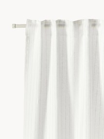 Cortinas transparentes multi-banda Birch, conjunto de 2, L 130 cm