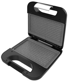 Tostadeira Rock'nToast Grill + com acabamentos em aço inoxidável e 800 W de potência