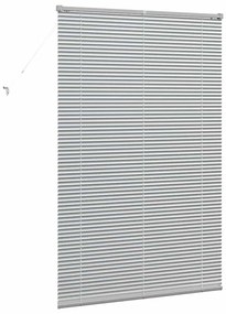 Persiana de Janela com cortinas Outros Manual Prata 80 x 130 cm Alumín