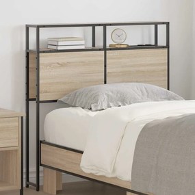vidaXL Cabeceira de armazenamento com cabeceira Carvalho Sonoma 100 cm