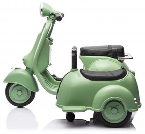 Vespa para crianças 150 VL1T com sidecar 6V Verde