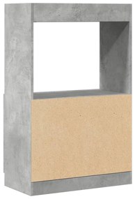 Armário alto 63x33x100 cm derivados de madeira cinzento cimento