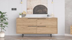 Console ON3 – Walnut – 160 cm x 74,3 cm x 44,5 cm