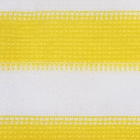 Tela de varanda 120x400 cm PEAD amarelo e branco