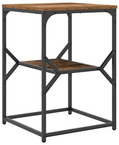 Mesa Lateral vidaXL Madeira Velha 41x40x60 cm Madeira Reforçada