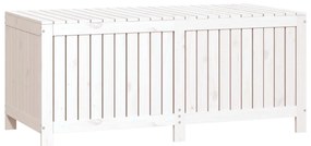 Caixa de arrumação jardim 147x68x64 cm pinho maciço branco