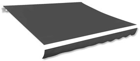 vidaXL Lona para toldo antracite 600x300 cm