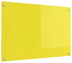 vidaXL Proteção de Cozinha Amarelo 90 x 60 x 0,6 cm vidro temperado