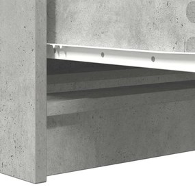 Aparador 100x35x76 cm derivados de madeira cinzento cimento